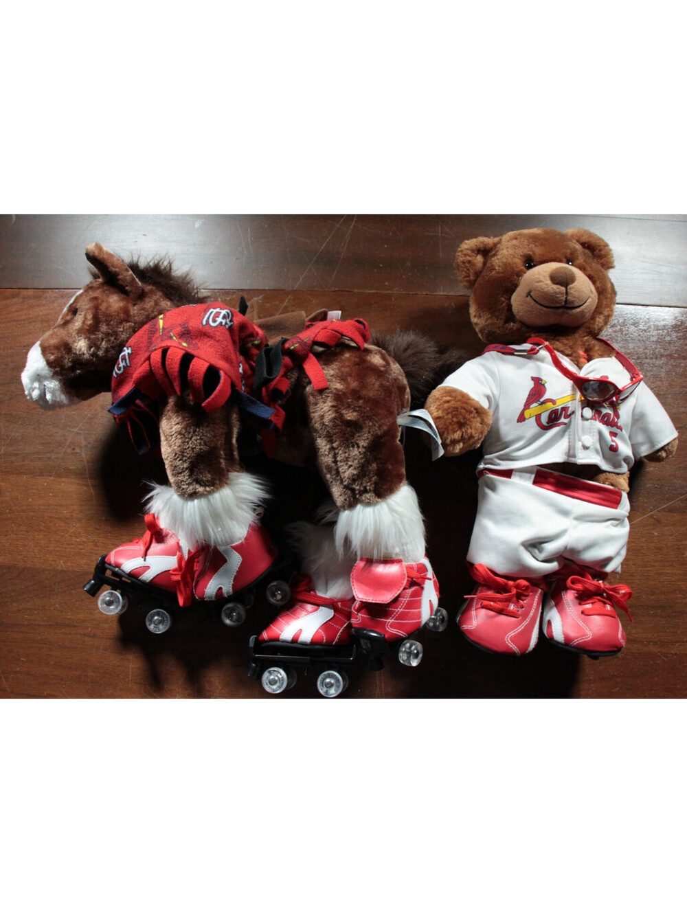 St. Louis Cardinals Clydesdale Horse & Albert Pujols Build-A-Bear Workshop Bear